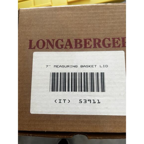 Longaberger WoodCraft Lid Medium Fruit or 7" Measuring Basket NEW CLASSIC STAIN - Picture 3 of 3